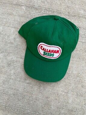 Vintage Callahan Seeds Patch Green w/Mesh K-Brand Snapback Hat Cap